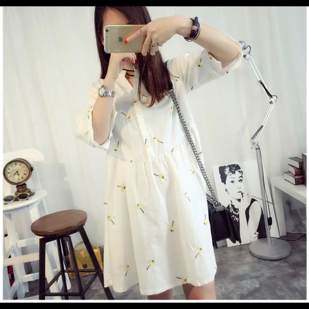 NWT Embroidered dandelion dress